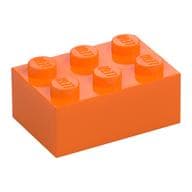 Brick 2 x 3 em Laranja