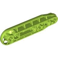 Technic Beam 1 x 7 with Fan em Verde-limão
