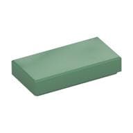 Tile 1 x 2 with Groove em Verde areia