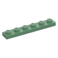 Plate 1 x 6 em Verde areia