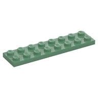 Plate 2 x 8 em Verde areia