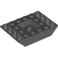 Brick Sloped Inverted 45° 6 x 4 Double with Recessed Center em Cinza escuro