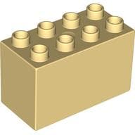 Duplo Brick 2 x 4 x 2 em Amarelo claro