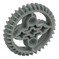 Technic Gear 36 Tooth Double Bevel em Cinza claro