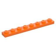 Plate 1 x 8 em Laranja