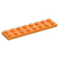 Plate 2 x 8 em Laranja médio