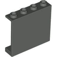 Panel 1 x 4 x 3 [Hollow Studs] em Cinza escuro