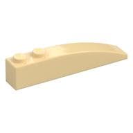 Brick Curved 6 x 1 em Bege