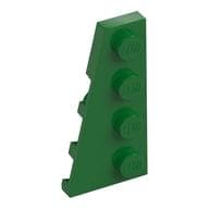 Wedge Plate 4 x 2 Left em Verde