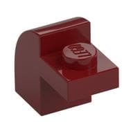 Brick Curved 1 x 2 x 1 1/3 with Curved Top em Vermelho escuro