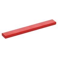 Tile 1 x 8 with Groove em Vermelho