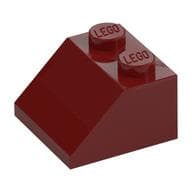 Brick Sloped 45° 2 x 2 em Vermelho escuro
