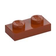 Plate 1 x 2 em Laranja escuro