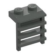 Plate Special 1 x 2 with Ladder em Cinza escuro