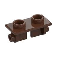 Hinge Brick 1 x 2 Top Plate Thin em Marrom