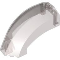 Windscreen 12 x 6 x 6 Curved em Marrom translúcido