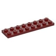 Plate 2 x 8 em Vermelho escuro