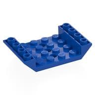 Brick Sloped Inverted 45° 6 x 4 Double with 4 x 4 Recessed and 3 Holes em Azul