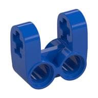Technic Axle and Pin Connector Perpendicular Double Split em Azul