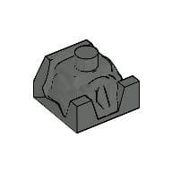 Racer Driver, Brick Special 2 x 2 No Head em Cinza escuro
