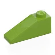 Brick Sloped 33° 3 x 1 em Verde-limão