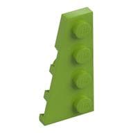Wedge Plate 4 x 2 Left em Verde-limão
