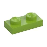 Plate 1 x 2 em Verde-limão
