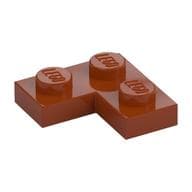 Plate 2 x 2 Corner em Laranja escuro