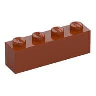 Brick 1 x 4 em Laranja escuro
