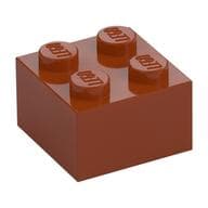 Brick 2 x 2 em Laranja escuro