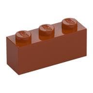 Brick 1 x 3 em Laranja escuro