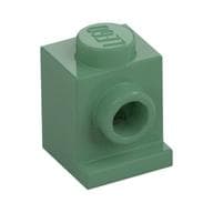 Brick Special 1 x 1 with Headlight em Verde areia