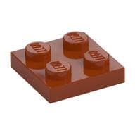 Plate 2 x 2 em Laranja escuro