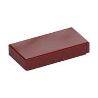 Tile 1 x 2 with Groove em Vermelho escuro