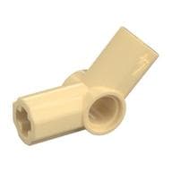 Technic Axle and Pin Connector Angled #4 - 135° em Bege