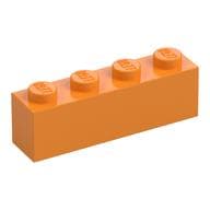 Brick 1 x 4 em Laranja médio