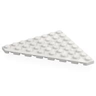 Wedge Plate 8 x 8 Cut Corner em Branco