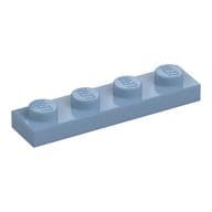 Plate 1 x 4 em Azul areia