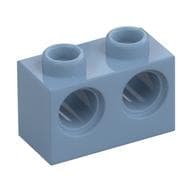 Technic Brick 1 x 2 [2 Pin Holes] em Azul areia