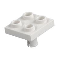 Plate Special 2 x 2 with Pin on Bottom em Branco