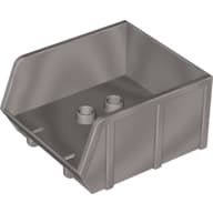 Duplo Tipper Bucket Bed em Cinza claro perolado