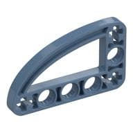 Technic Beam 3 x 5 L-Shape with Quarter Ellipse Thin em Azul areia perolado
