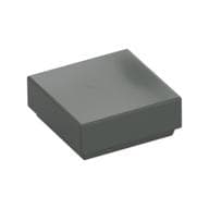 Tile 1 x 1 with Groove em Cinza escuro