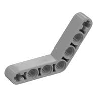 Technic Beam 1 x 7 Bent (4 - 4) Thick em Cinza claro perolado