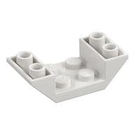Brick Sloped Inverted 45° 4 x 2 Double with 2 x 2 Recessed em Branco