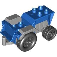 Duplo Tractor with Light Gray Engine and Fenders em Azul