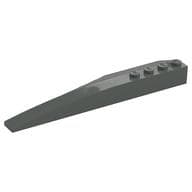 Brick Wedged, Curved 12 x 3 Right em Cinza escuro