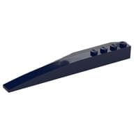 Brick Wedged, Curved 12 x 3 Right em Azul escuro