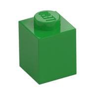 Brick 1 x 1 em Verde vivo