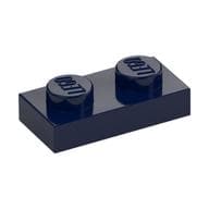 Plate 1 x 2 em Azul escuro
